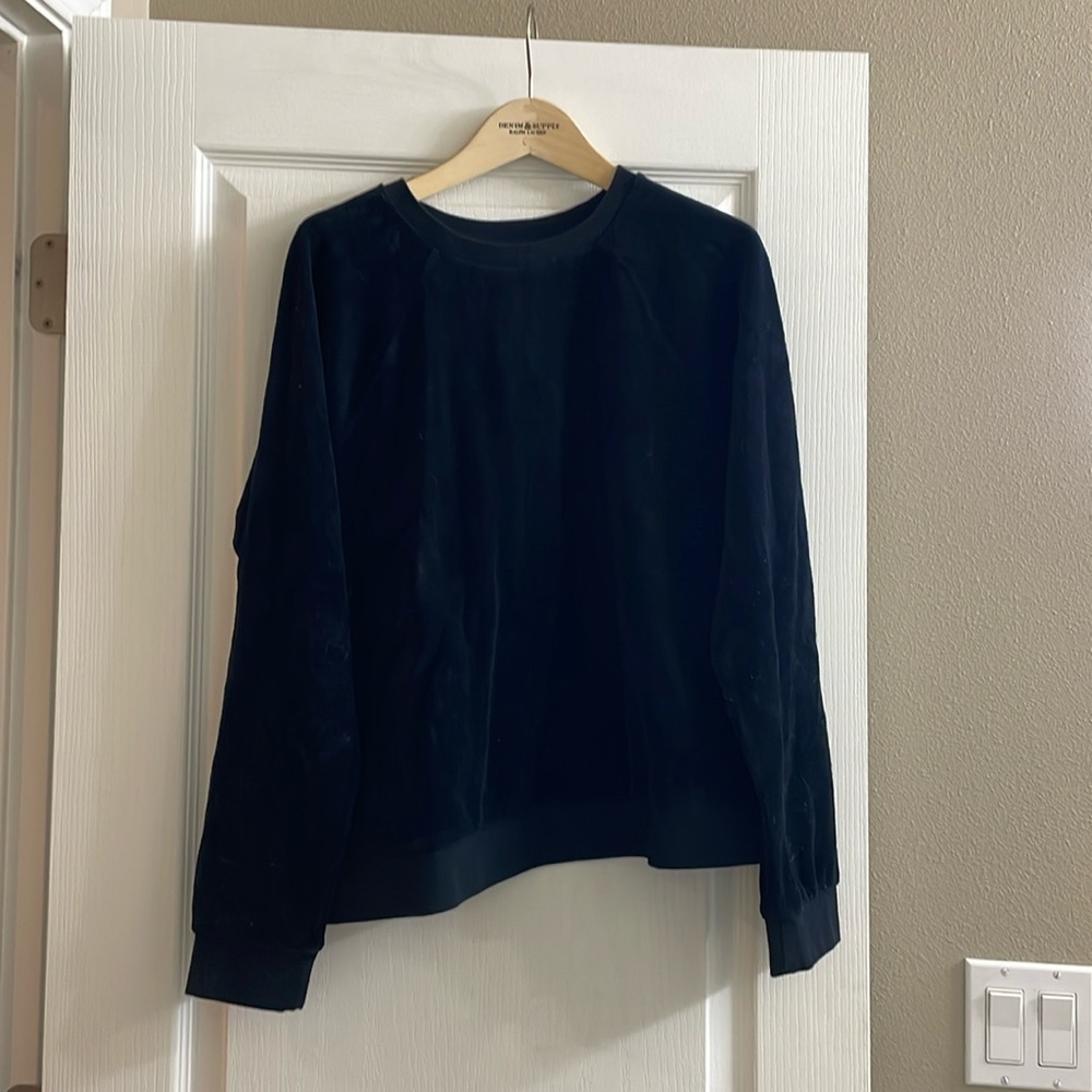 Black Velour Long Sleeve